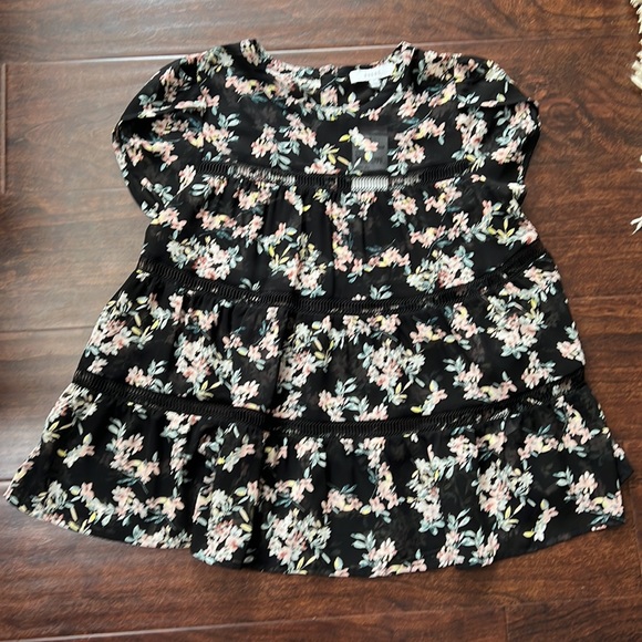 RO&DE Sheer Floral Print Blouse - Picture 5 of 7